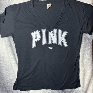 Vs Pink black v neck size Large